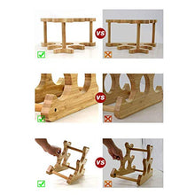 LHQ-HQ Wine Rack Solid Bottiglia di Vino in Legno Mensola Domestica Vino Shelf bambù banco di Mostra