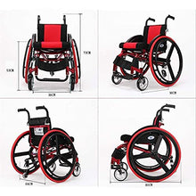 Pieghevole Portatile Medico Sportivo Sedia A Rotelle Leggera Lega di Alluminio Multifunzione Rosso Sedia A Rotelle Disabili Anziani A