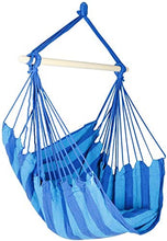 VSander Hanging Corda Hammock Chair Seat Swing con Due Cuscini, Grossa Fune Brasiliano Cotone Amaca Portico Sedia for La Casa, Giardino, Patio, Veranda, Interno, Esterno, capacità Peso 260 Libbre