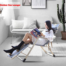 Sedia a Sdraio Sedia Pieghevole Balcone Casa Cool Chair Sedia a Sdraio Piatta Pieghevole Pausa Pranzo Summer Nap Bed Portable Recliner