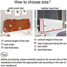 LANG ZI Copritestiera Fodera+Testiera+Letto Fodera per Testata Letto Copri Testata Letto 150/160/200 CM Matrimoniale/Singolo Premium Imbottita Elastica Copritestata Letto Protezione Anti-Collision.