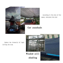 HTL durevole 12-Pin Shading Net, 90% tasso di ombreggiatura, utilizzato per isolamento termico, raffreddamento, protezione solare del balcone, cortile, tetto, nero, 6 m x 7 m