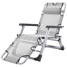 Sywlwxkq Sedia a Dondolo da Giardino reclinabile reclinabile a gravità Zero per Esterni Sedia a Dondolo da Giardino per Spiaggia Campeggio Seggiolone Portatile Supporta 200 kg Grigio