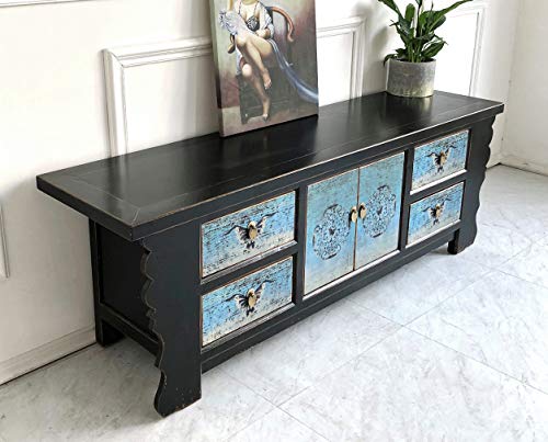 OPIUM OUTLET Comò cassettiera credenza consolle Credenza mobili armadio matrimonio armadietto cinese asiatico orientale antico vintage shabby-chic Comodini cinesi camera da letto
