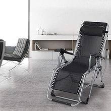 Zero Gravity Sun Lounge Chair Pareti Patio Patio Black And Grey Sedia a Sdraio Pieghevole Pieghevole reclinabile con poggiatesta