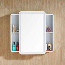 Verticale 275"X275 X55 Lega di Alluminio Bagno Specchio da Parete Armadietto dei medicinali Casa Cucina Soggiorno Specchio Mobile Arrotondato Porta Supporto da Parete Scaffale Organizzatore