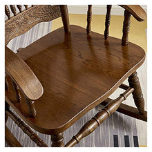 XinQing-Sedia a Dondolo American Country Doccia Sedia a Dondolo Poltrona Schienale in Legno massello per Riposo Pigro, Adatto per Ufficio, Camera da Letto, Studio, Giardino 57x81x105
