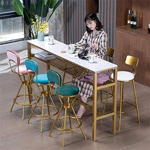 HLWJXS Sedia Sgabelli da Bar Struttura Imbottita Sedia da Pranzo in Metallo Stile Moderno, con Schienale Sedia da Pranzo per Pub, Ristorante, Cucina Di Casa,Set Di 2