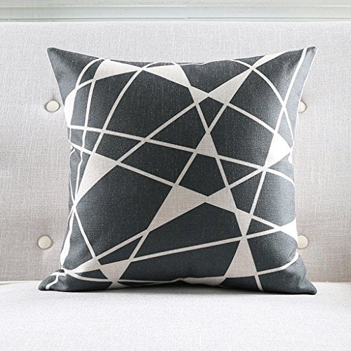 MEILING Nordic semplici Geometriche Divano Cuscino di Cotone Canapa Spessa Decorativi Cuscini Arte Pillow (Dimensioni : 45 Cm)