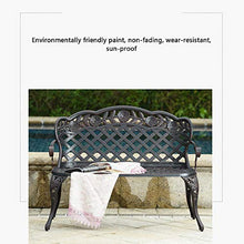 outdoor product Panche da Giardino per terrazza panchine Decorative retrò, Panca in Alluminio con Schienale e braccioli, Sedia a Sdraio per Balcone all'aperto, Adatto per Prato, Veranda