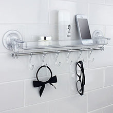 Dmail - Mensola portatutto da bagno con ganci