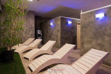 La Pratolina Sdraio Benessere Sauna Abete Naturale Ergonomico Chaise Longue di Design e qualità