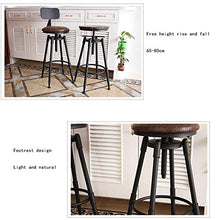 M-YN Sgabelli da Bar 1PCS Bar Stool poggiapiedi Rotonda Seduta in Legno Cucina Colazione Bar contatore con Schienale (Color : Cushion)