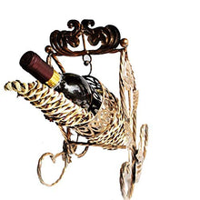 LHQ-HQ cremagliera Red Swinging vino vino, decorazione della casa, rosso portabicchieri vino portabicchieri europea in ferro battuto portabicchieri vino di immagazzinaggio del ferro del basamento dell