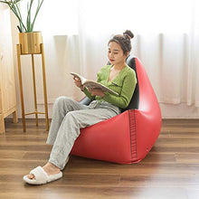 POHOVE - Divano gonfiabile pieghevole, in PVC, comodo divano gonfiabile, design ergonomico, per adulti e bambini