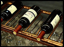 lanying Portabottiglie sospeso Porta Bicchieri Porta Bicchiere da Vino da Bar Porta Bicchiere da Vino Appeso Porta Bicchiere da Appendere Porta Calice-Bronzo_120*30cm