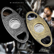 AUEDC Cigar Cutter, in Acciaio Inox taglierina di Sigaro Doppia Lama Merletto dell'Annata Portatile dell'Acciaio Inossidabile Ghigliottina per Padre e Il miglior Regalo Boyfriend,Argento