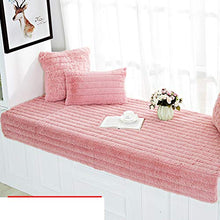 JYXJJKK Peluche Caldo Finestra Davanzale Pad,Cuscino Balcone Camera da Letto-Rosa 90x160cm(35x63inch)