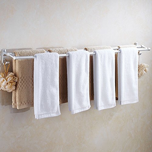 Portasciugamani portasciugamani in alluminio doppio portasciugamani sospeso servizi igienici per bambini portasciugamani bagno ciondolo 70 cm