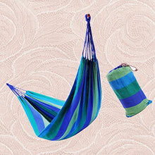 DOITOOL amaca tela singola persona amaca in cotone per veranda veranda giardino cortile sdraio all'aperto (blu)
