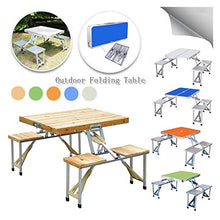 Tavolo Pieghevole Giardino Campeggio Portatile Tavolo Pieghevole Portatile Con 4 Sedia Per Barbecue Da Picnic All'aperto Tour Pieghevole Tableware Tableware Garden Pieghevole Desk ( Color : Orange )