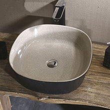 Lavabo Lavabo Quadrato Sopra Lavabo Contro Lavabo Lavabo Creativo Stile Industriale (44x44x13cm) Lavandini bagno