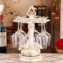 LDM Porta calici Porta Bicchiere da Vino Porta Calice da Appendere Decorazione Soggiorno Creativo Portabottiglie in Ceramica, Beige, 42 * 28 * 28 cm, per la casa