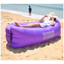 Inflatable Sofa Poltrona Gonfiabile Divano Gonfiabile Amaca con Cuscini incorporati e Borse portaoggetti, Facile da trasportare, Senza Pompa, Resistente all'Acqua e allo Strappo