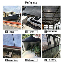 Rete ombreggiante Telo Rivestito in Tessuto al 90% Sunblock con Occhielli per Coperture di Piante, Serra, Fienile O Canile, Nero (Dimensioni : 10x10M)