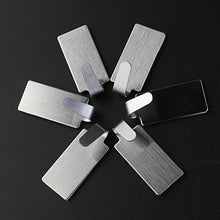 UEETEK - Portasciugamani in acciaio INOX, ganci adesivi da parete, ganci per asciugamani, bagno, cucina, 12 pezzi