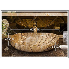 lilili Lavabo da Appoggio Semplice Lavabo Ovale per La Casa Lavandino da Bagno Ovale für Hoteltoiletten 62x42x13cm (Color : No Accessories)