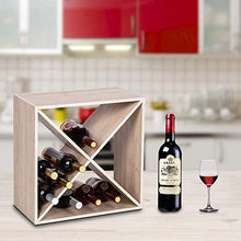 Portabottiglie in Legno da 2 Pezzi, portabottiglie da 24-32 Bottiglie in Stile Classico, portabottiglie Compatto per Cantina, Bar, Cucina, Cantina, Armadio, dispensa, Decorazione