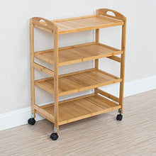 YIN YIN Carrello per ripiani Carrello for mensole, cucina in legno semplice moda mobile conveniente multifunzione ristorante hotel salone di bellezza passeggino cremagliera, 2 colori, 59X33X80 CM Carr
