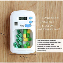 Organizer per pillole, organizer per pillole, portapillole elettronico, per conservare le pillole elettroniche, visibile e trasparente, piccolo da viaggio, organizzatore per vitamine, oli di pesce