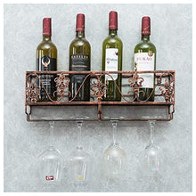 CCLLA Portabottiglie da Vino da Cucina con portabottiglie in Metallo, portabottiglie in Metallo a Parete, portabottiglie a Sospensione, mensola per Vino per Bar/Cucina/Mobile, Mazze da Cantina