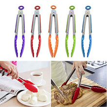 Weilifang Barbecue in Acciaio Inox di bloccaggio Thongs Serve Clip Barbecue Clip Barbecue Servizio Clip Grill Cottura Insalata di Bistecca Pasta di Verdure Utensili da Cucina