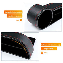 Mavis Laven Scatola portaoggetti Seggiolini Auto multifunzionali Scatola portaoggetti con Cucitura Organizer Accessori Interni automobilistici [conducente Nero](Main Driver)
