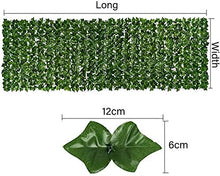 YUXO Artificiale Siepe Finta Foglia Edera Recinzione Artificiale per paravento per Esterni con edera Decorativa da Parete, Incluso Giardino con Cerniera o recinzioni a terrazze Antivento Privacy