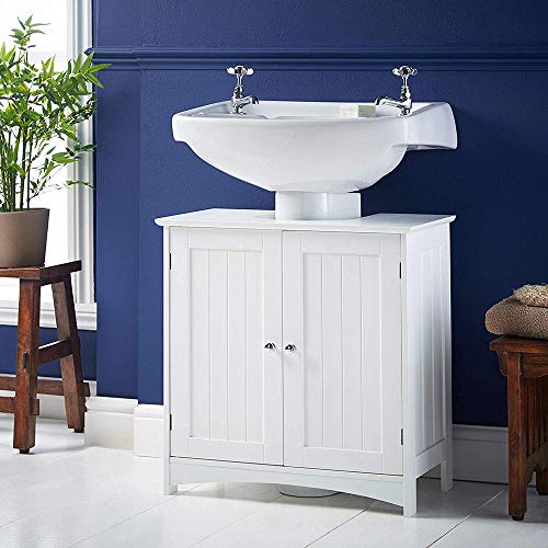 Turefans Mobile lavabo, Mobile sottolavello Bagno, Mobile Bagno, MDF, 60 * 16 * 58 cm