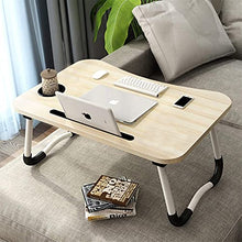Tavolo da picnic all'aperto Tavolo pigro Letto Pieghevole Tavolo pieghevole, Scrivania PACINA PIEGABILE (STAND), Tavolo da lap multifunzione con slot e slot a tazza per mangiare, Lettura, Lavorare, Gu