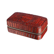 Cigar Box Gli Uomini e Le Donne viaggiano Ideale Portatile Cigar Box di stoccaggio Bello Regalo può Contenere 6 Leather Cigar Humidor Cigar Box Portable di Viaggio Cigar Box di stoccaggio