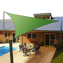 YHD Ombrellone triangolare, parasole triangolare, parasole, parasole, parasole, parasole, parasole, protezione efficace da sole e pioggia, adatto per terrazze, cortili, prato, 4 x 4 x 4 cm (verde)