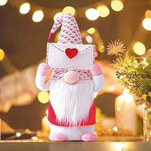 ASFD Bambola di San Valentino Puntelli per vetrine Decorazione Bambola di Peluche Nana Bianco + Rosso S.