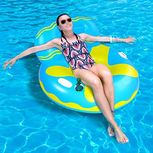 Eddwiin1Pc Sedia a Sdraio per Piscina da Spiaggia con Divano Galleggiante Gonfiabile in PVC Ecologico