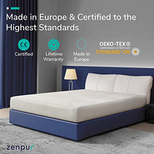 ZenPur Coprimaterasso Singolo Impermeabile 90x190-200 cm | Antiacaro, Ipoallergenico, Traspirante - Garantito a Vita