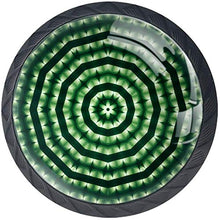 Greenrotation dei motivi dei cerchi Pomelli per Porta Set di 4 Pomelli per Mobili Manopole per Cassetti Cucina Armadio Vetro