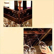PZW Bancone Bar Bancone Bar Portabottiglie Ristorante Casalinghi Bicchieri da Vino Portabottiglie Retro Iron Art PortabottiglieA, 120 35 centimetri *