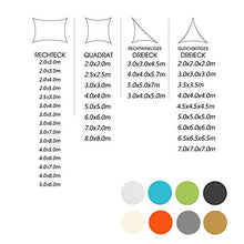 WXQIANG Sun Shade Sail, Outdoor Facility Impermeabile UV Block Parasole Baldacchino, 2 Specifiche Protezione solare, isolamento termico, (Colore: blu, Dimensioni: 4X4M)