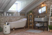 Relaxdays 10021883 Armadietto a Specchio 2 Ante, Pensile a Muro Premontato Mobiletto da Bagno Bambù HxLxP: 50 x 65 x 14 cm Beige
