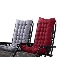 lem - Cuscino spesso per sedia a sdraio, per mobili da giardino, patio, soggiorno (Sedia non inclusa), Tessuto, Vino rosso, Type_A